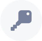 Icon of a key.